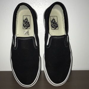 Black Slip On Vans